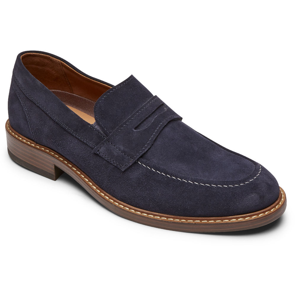 Rockport Loafers Herr Marinblå - Kenton Penny - ROHUI7258